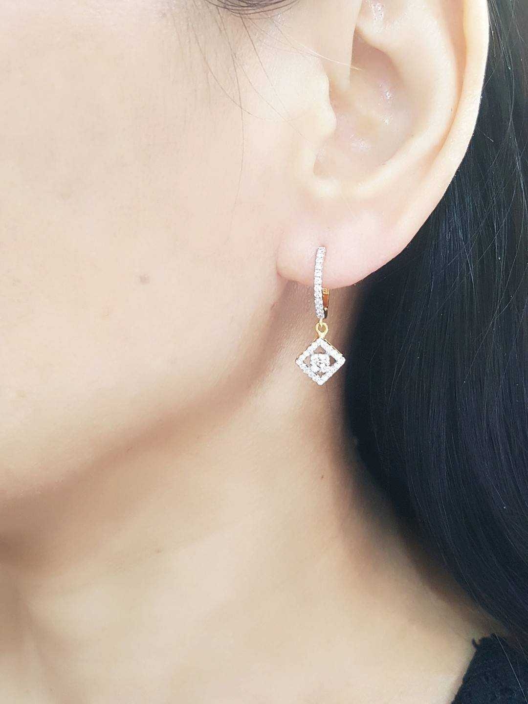 ต่างหูเพชรห้อย1